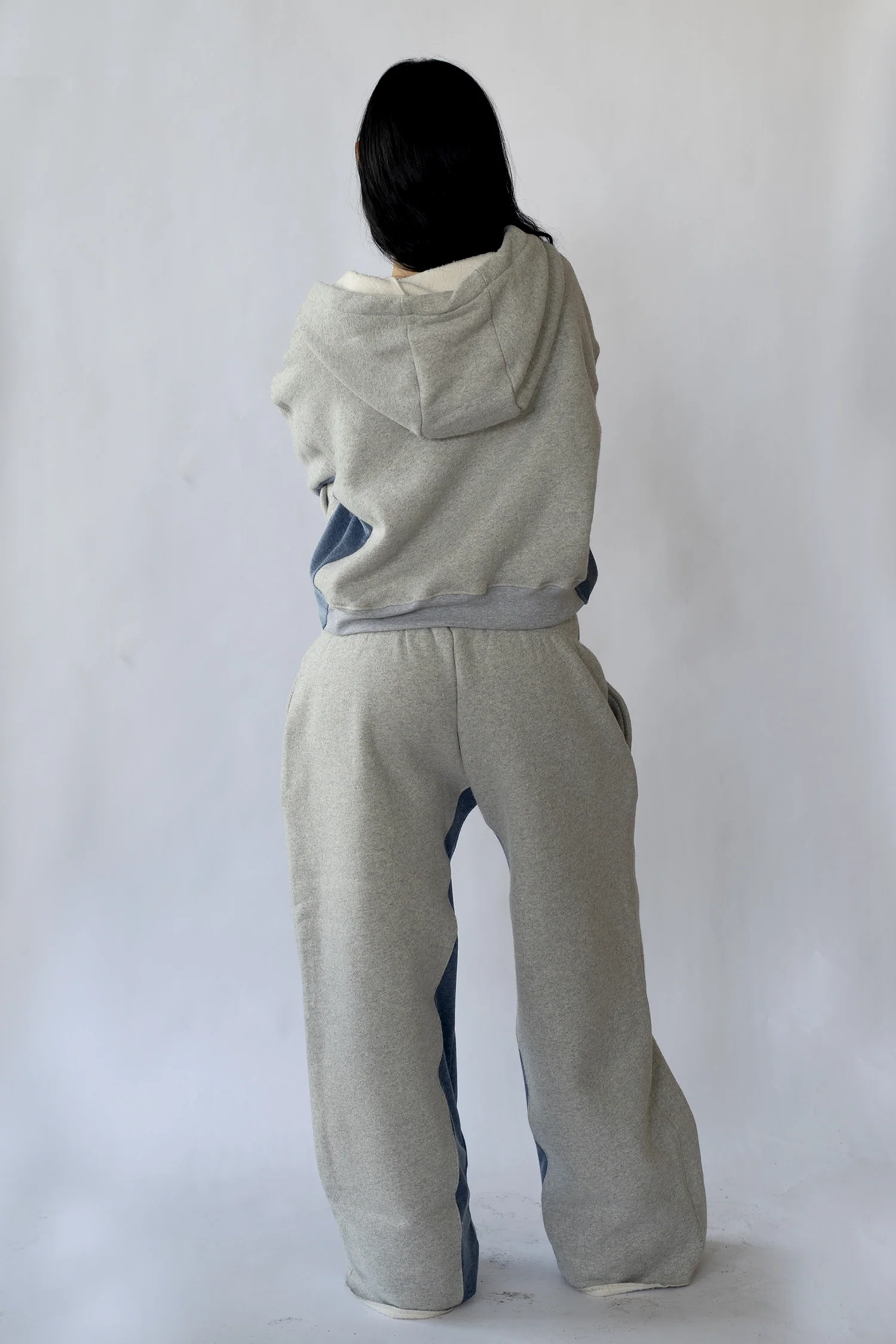 Orion Zip Up Hoodie in Fog - Image 4