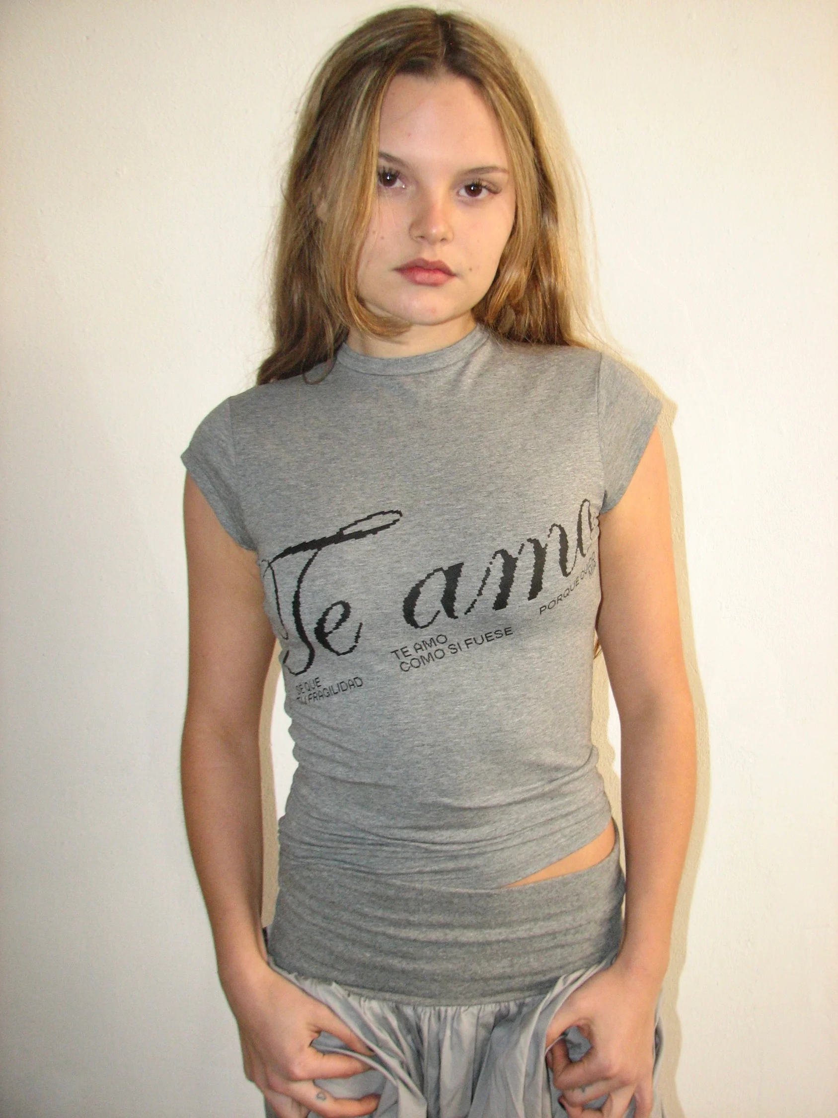 BABY TEE TE AMO - GREY - Image 3