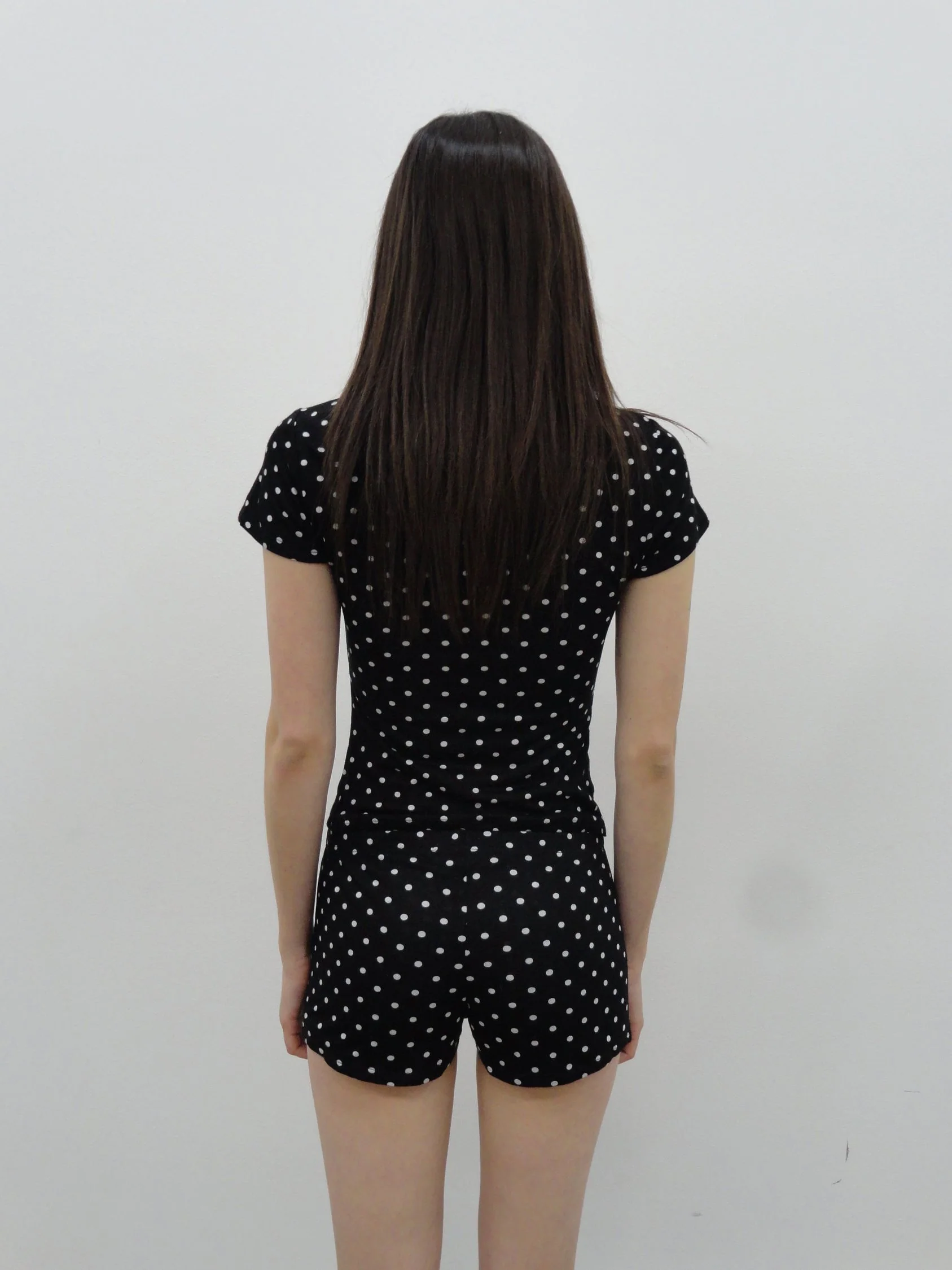 Cleo Keyhole Top in Black Polka Dot - Image 6