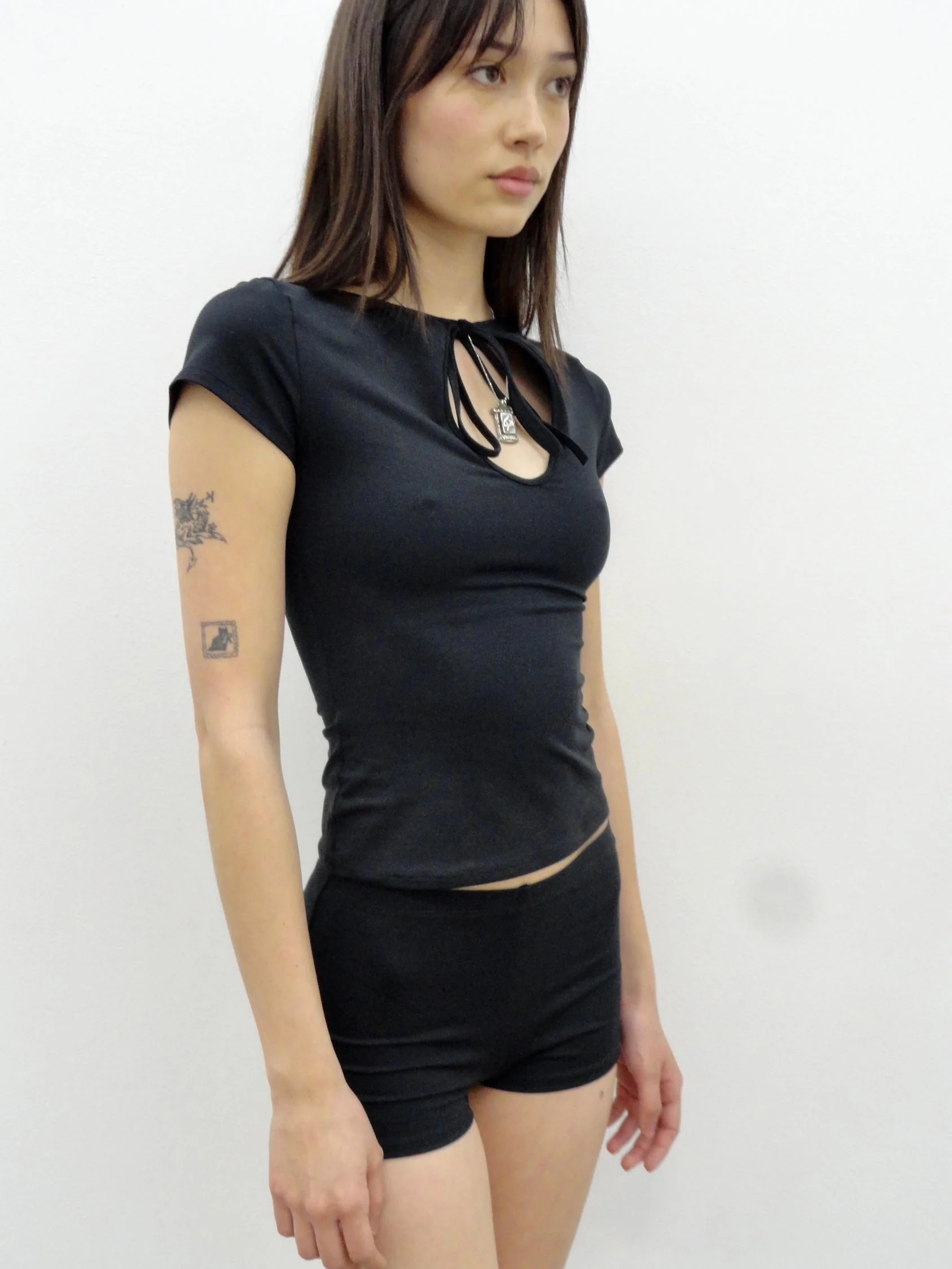 Cleo Keyhole Top in Midnight - Image 2