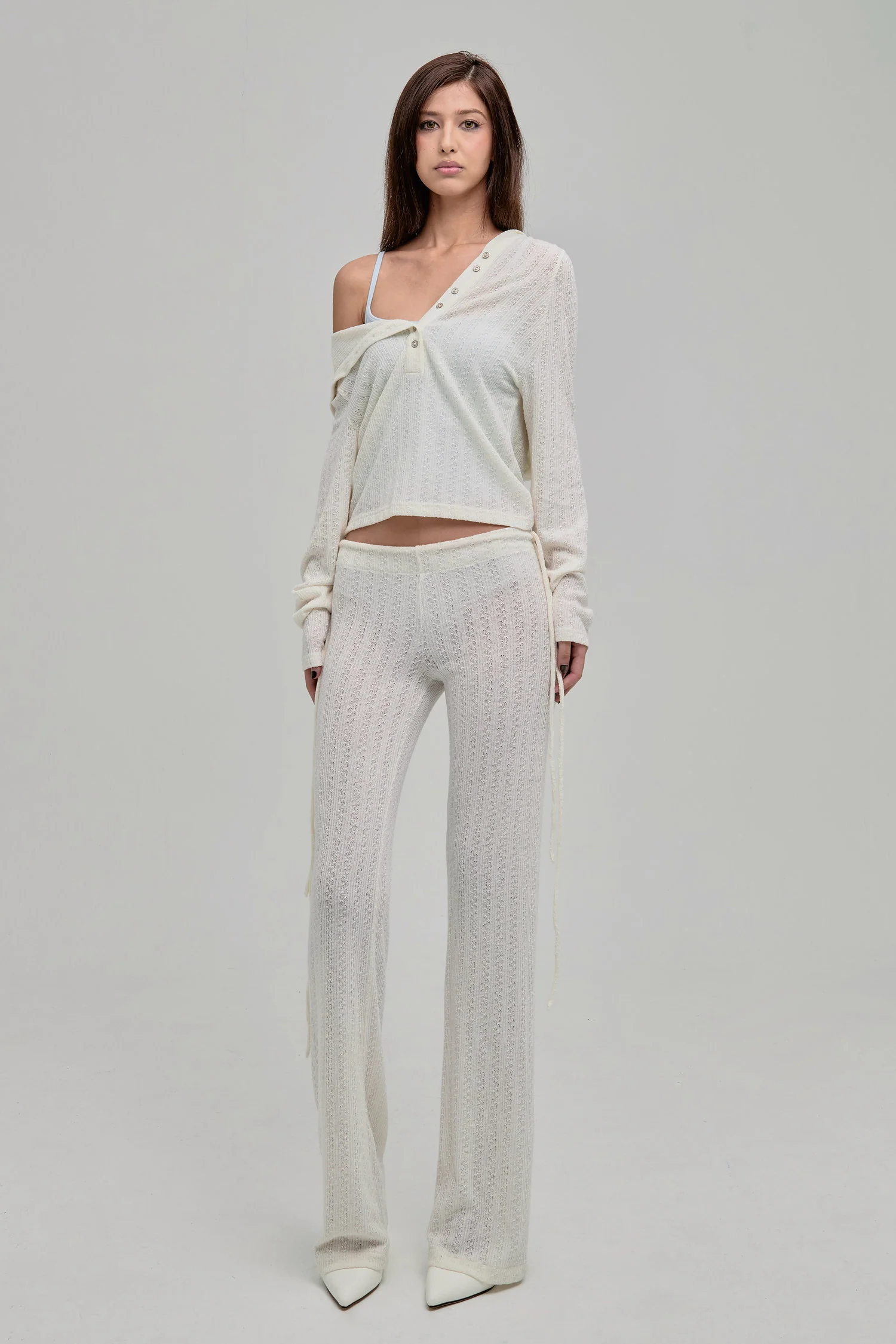 DAZED KNIT PANTS CREAM - Image 2