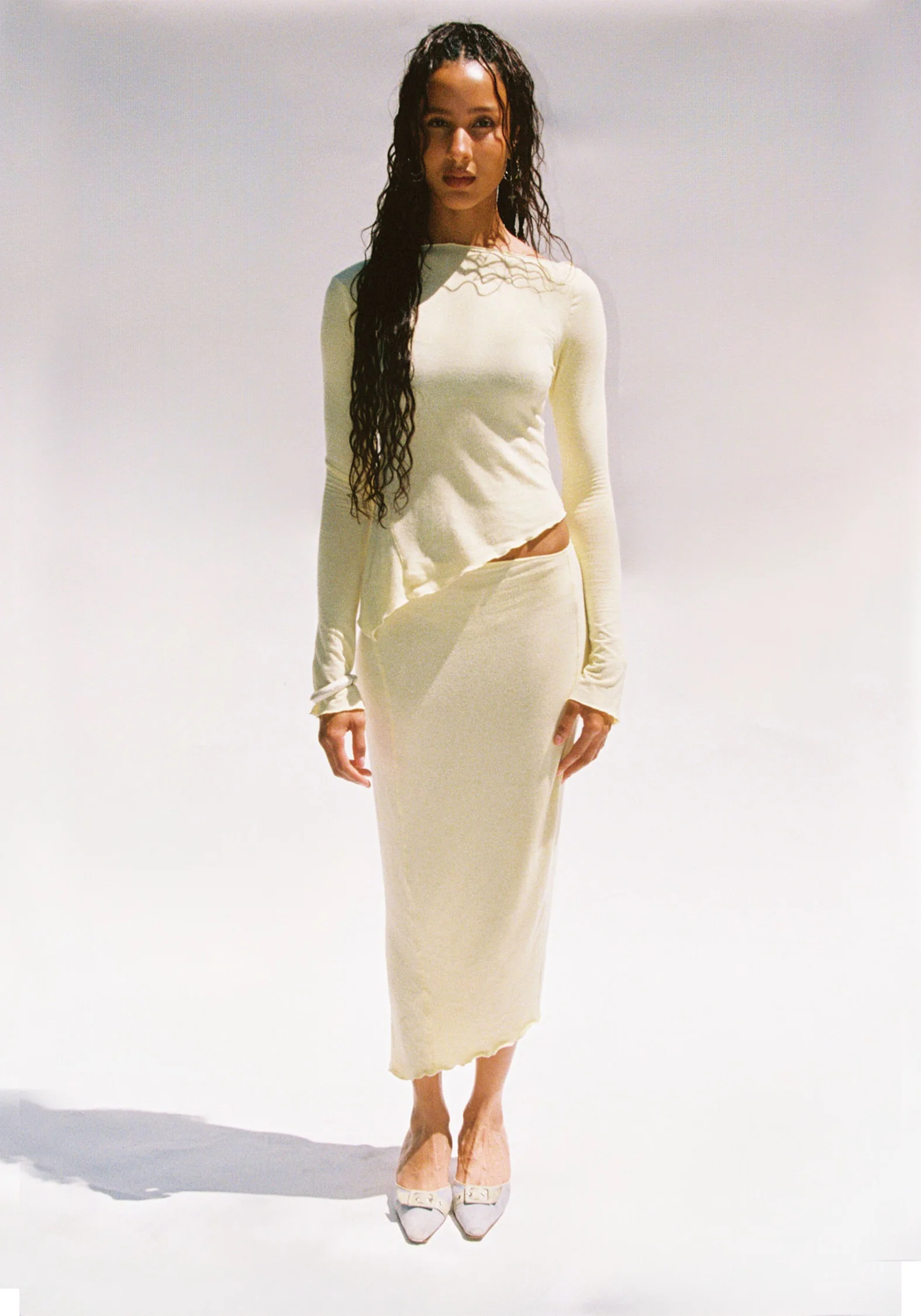 Demeter Maxi Skirt in Daffodil - Image 4