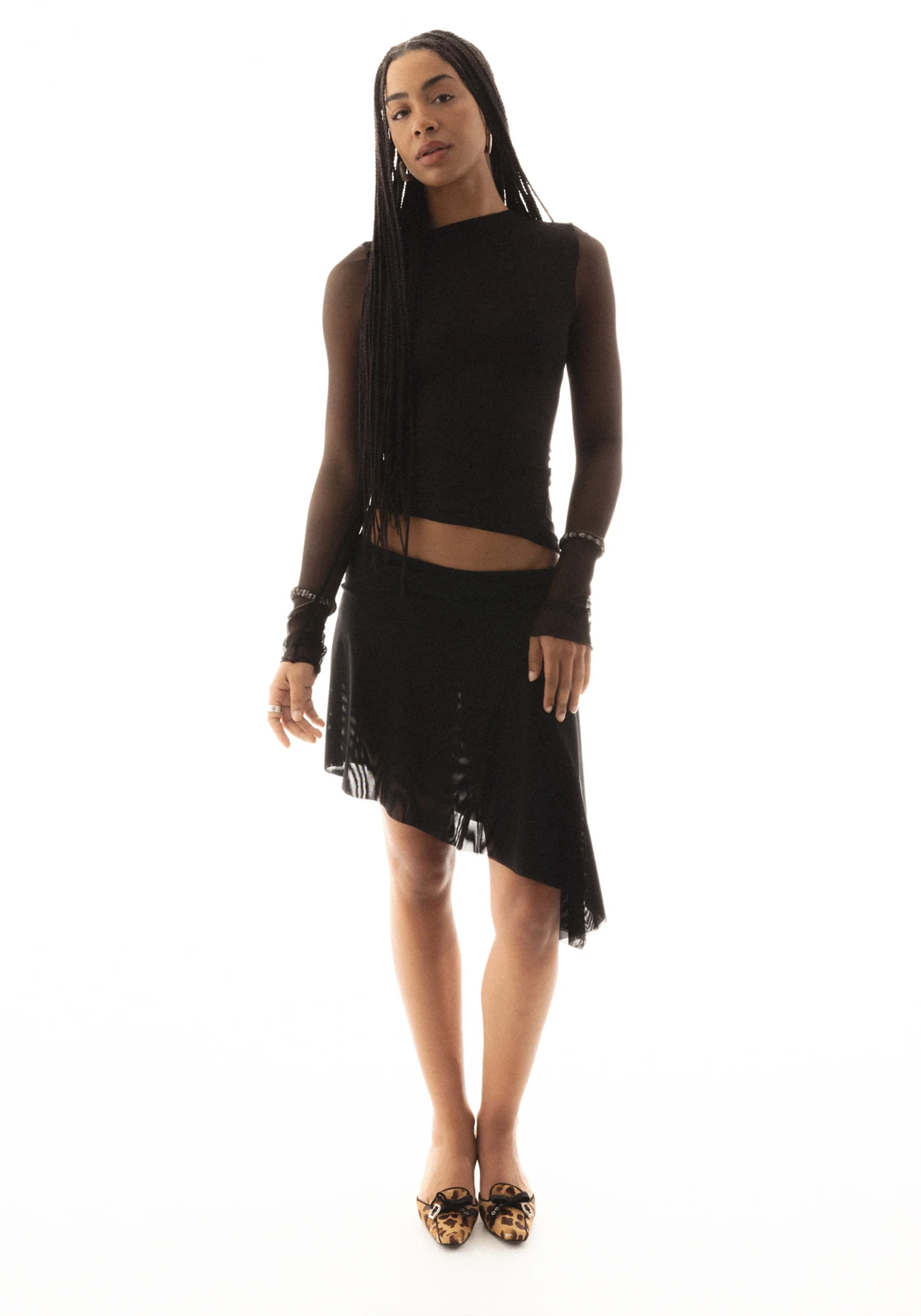 Demeter Skirt in Midnight Mesh - Image 3