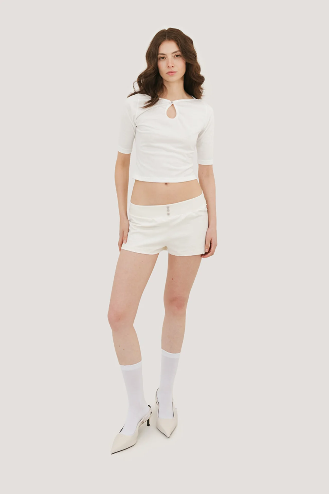 Elena Three Button Mini Short - Image 4