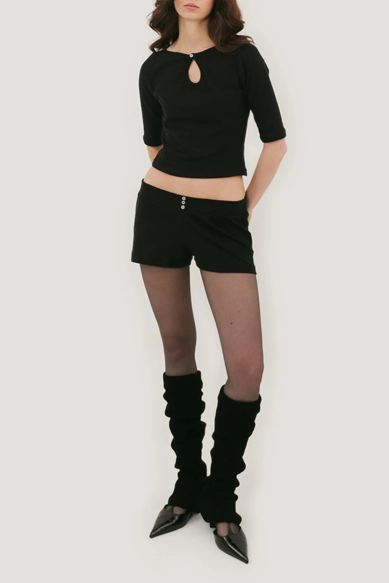 Elena Three Button Mini Short - Image 6