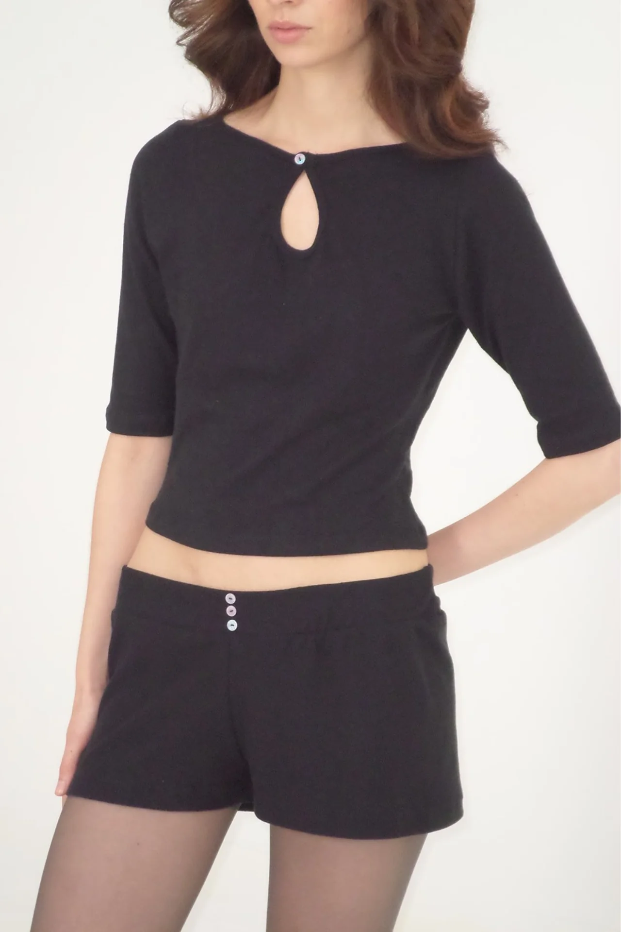 Elena Three Button Mini Short - Image 7