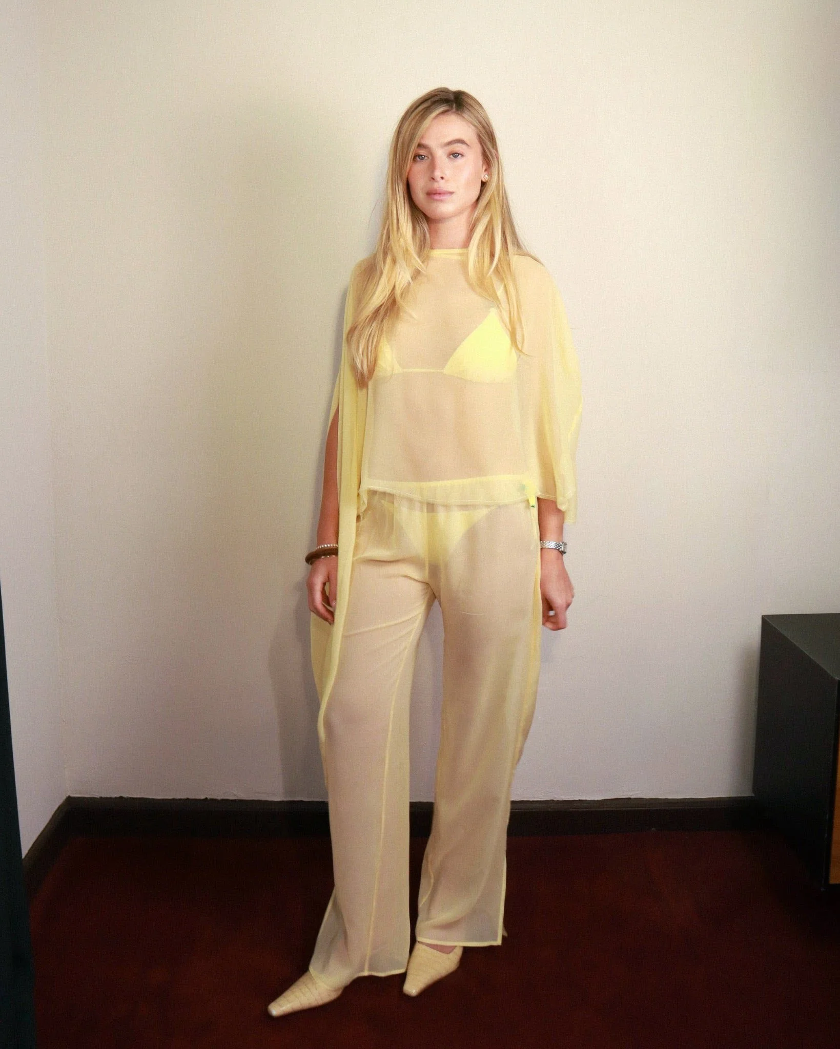 Hadley Poncho in Limoncello - Image 4