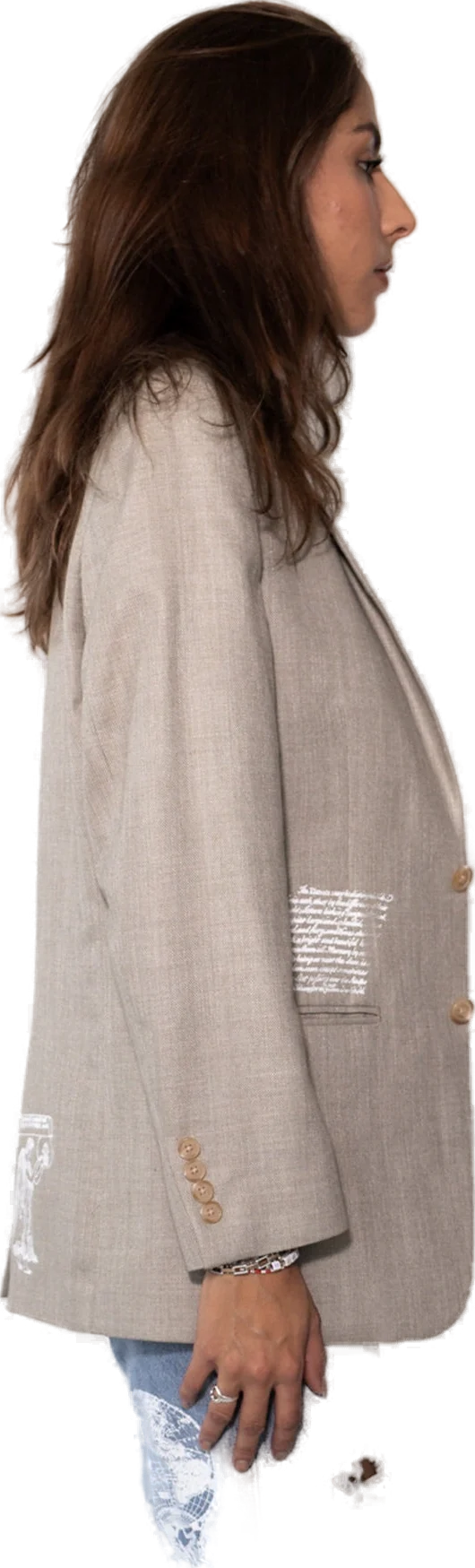 Lincoln Dove Linen Blazer - Image 3