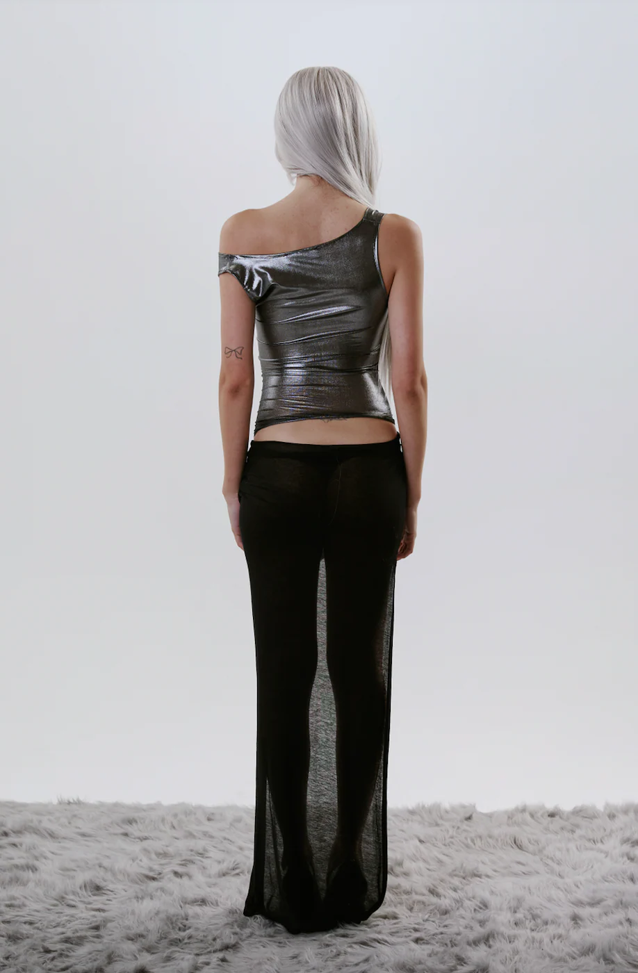 Metallic Black Ida Top - Image 4