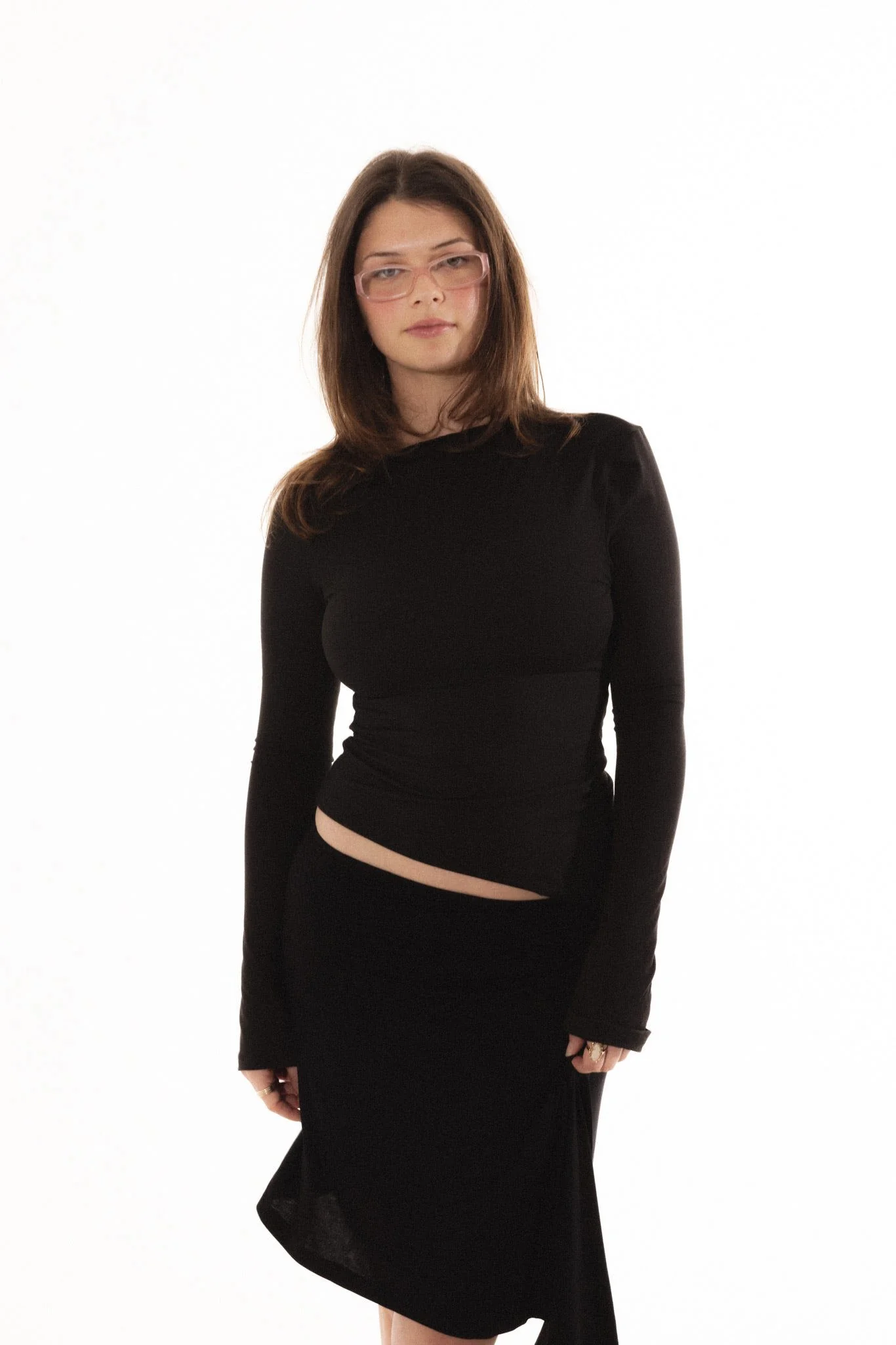 Demeter Long Sleeve Top in Midnight - Image 9