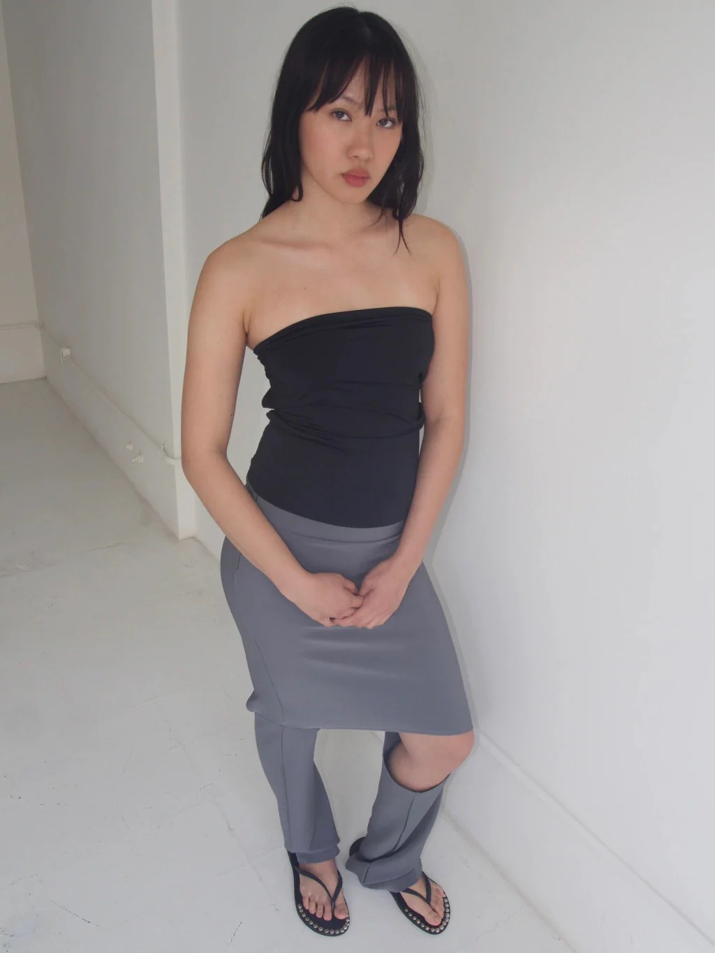 MULTIPLE USES TOP WITH LEATHER BELT - Image 2