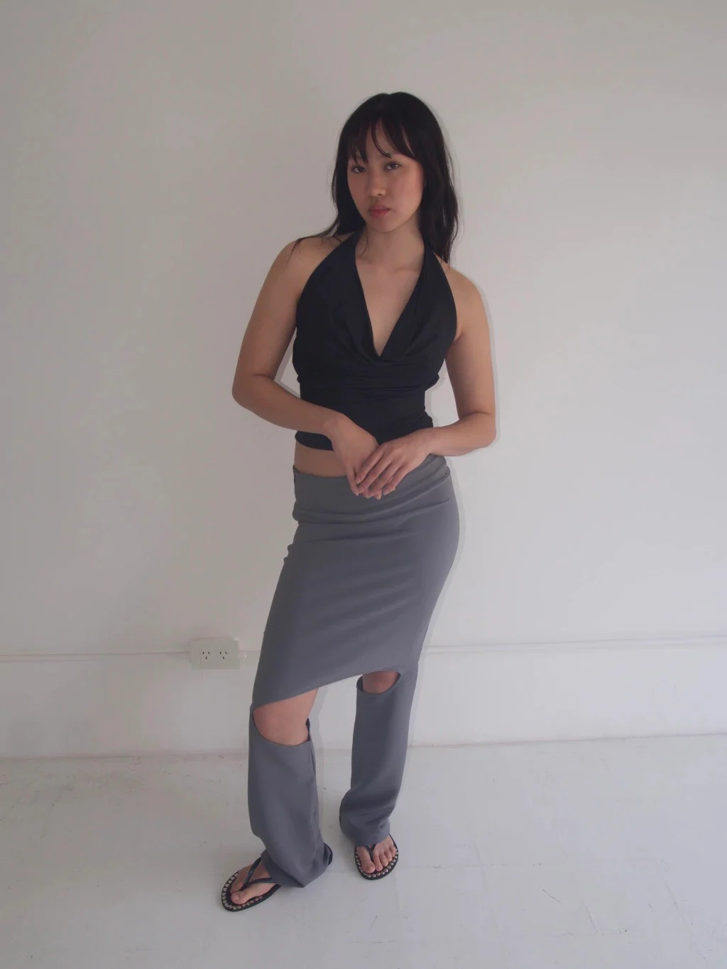 MULTIPLE USES TOP WITH LEATHER BELT - Image 5