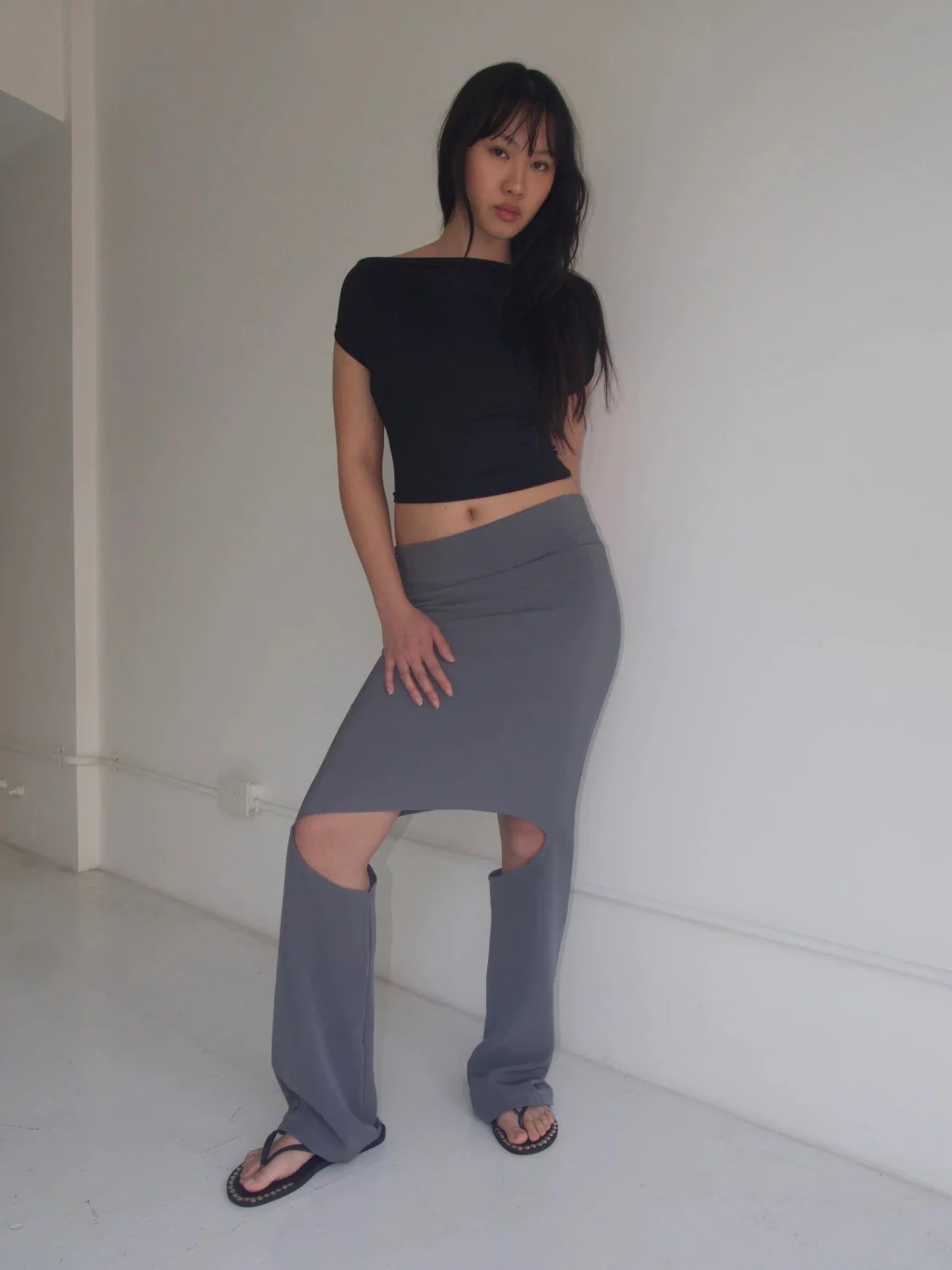 MULTIPLE USES TOP WITH LEATHER BELT - Image 9