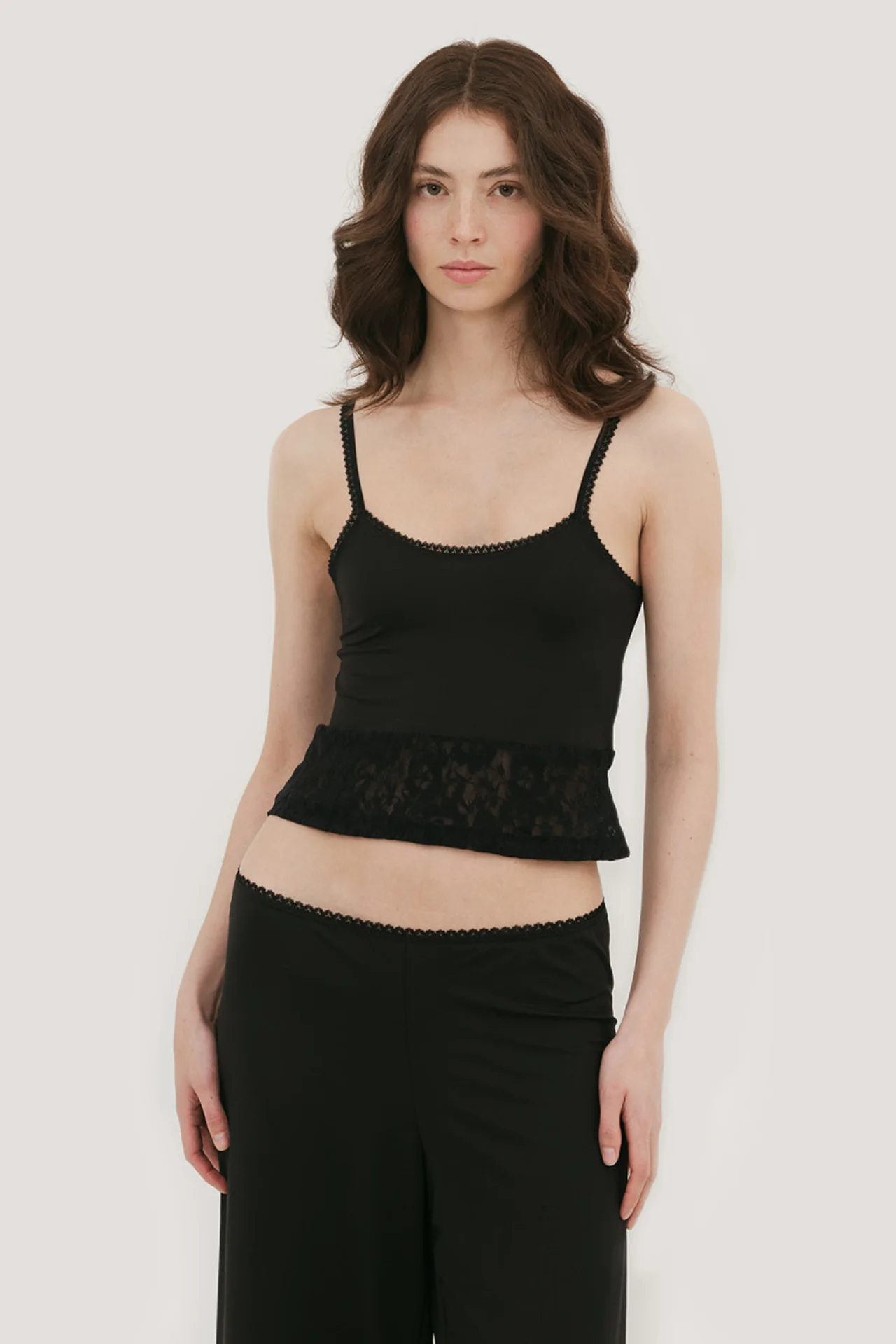Nina Cotton & Lace Tank Top - Image 5