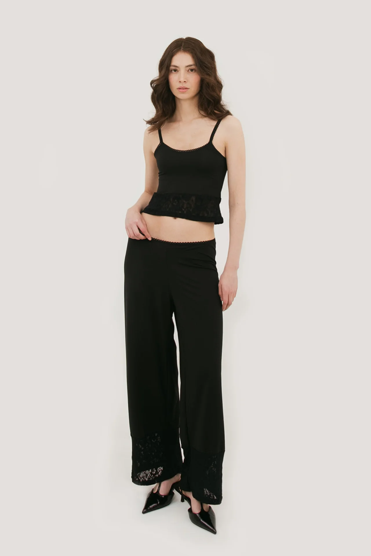 Nina Cotton & Lace Tank Top - Image 6