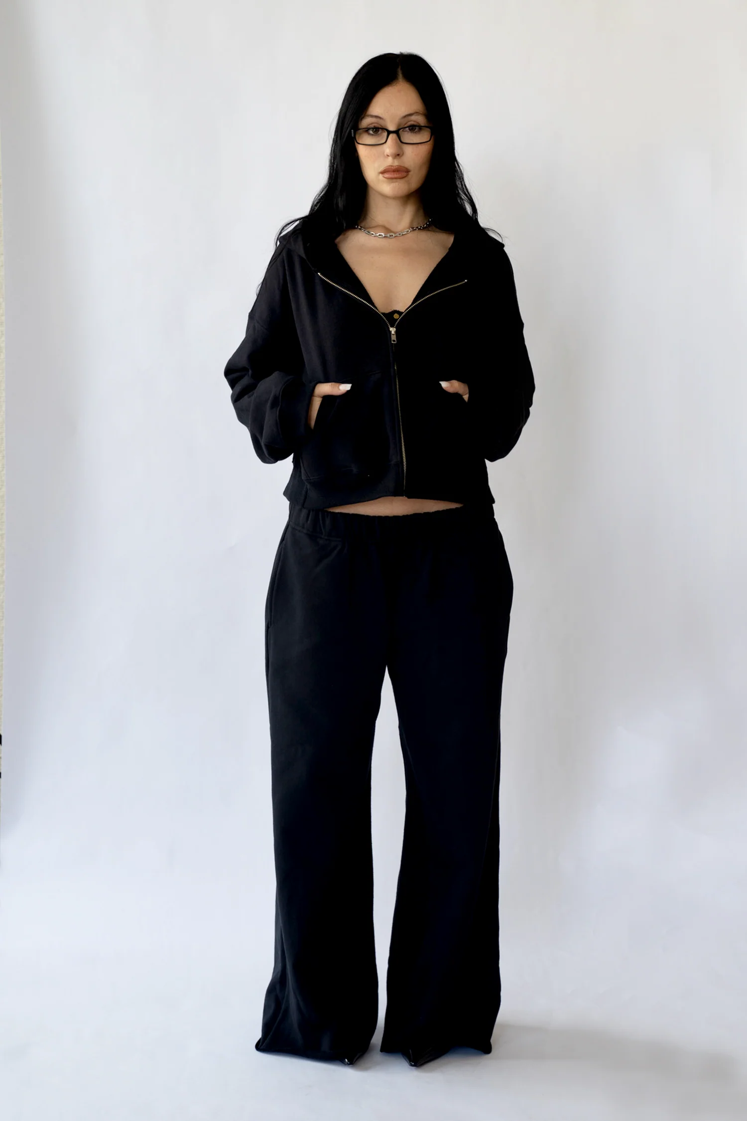 Orion Zip Up Hoodie in Midnight - Image 2