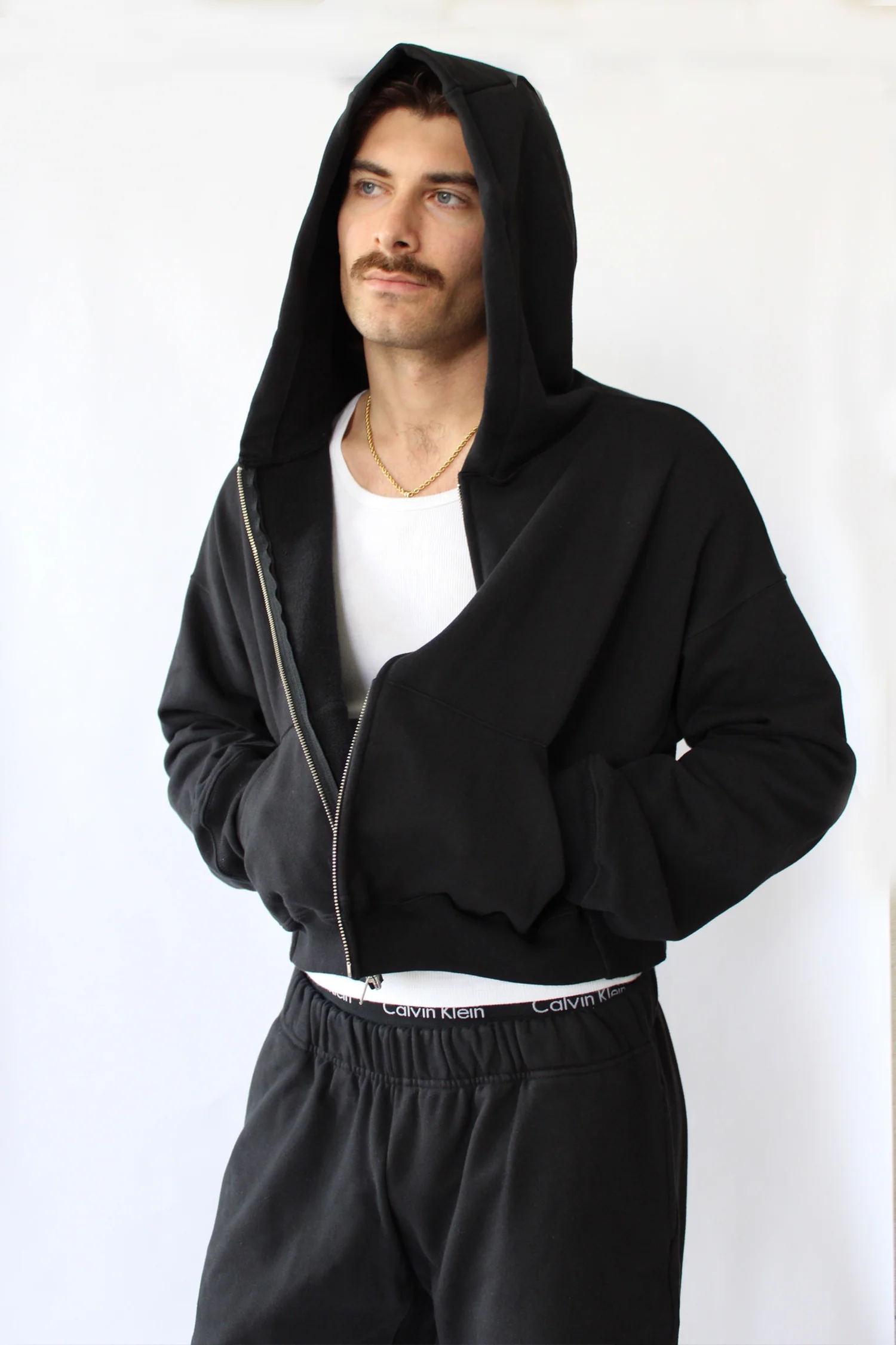 Orion Zip Up Hoodie in Midnight - Image 7