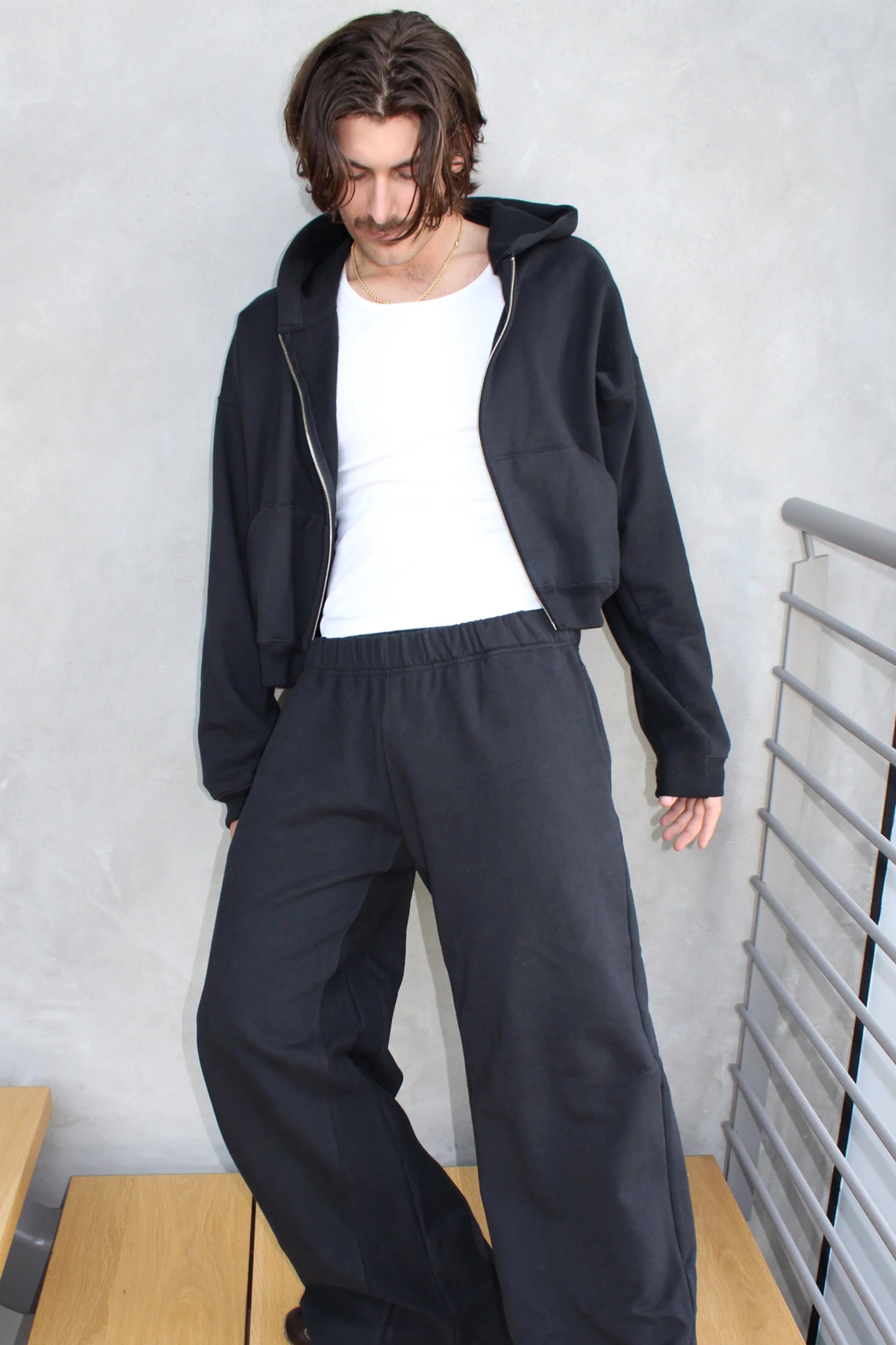 Orion Zip Up Hoodie in Midnight - Image 8
