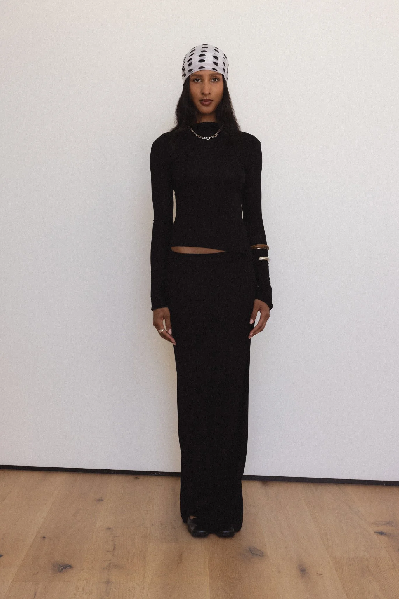 Demeter Maxi Skirt in Midnight