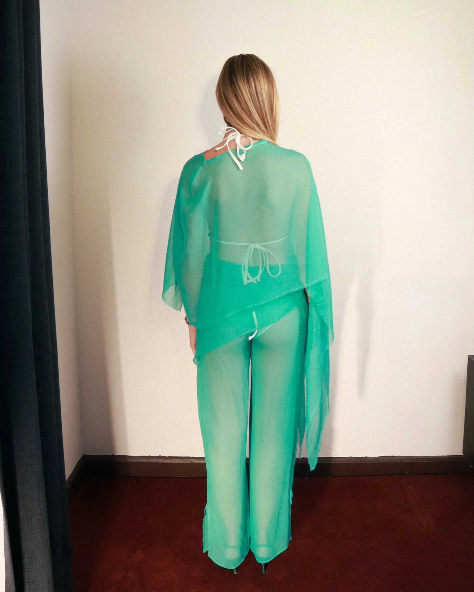 Hadley Poncho in Lagoon - Image 6