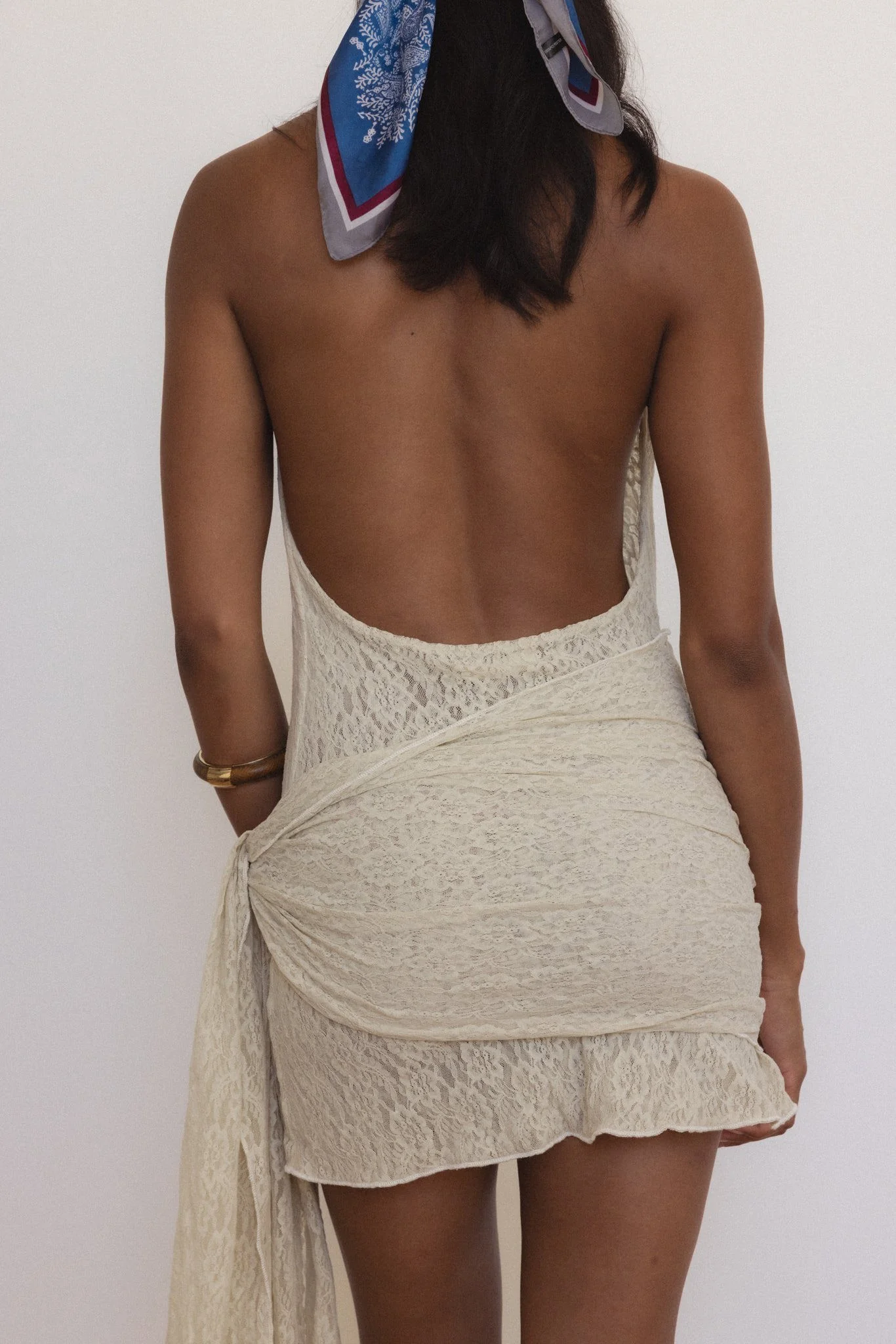 Psyche Dress in Sandstone Lace - Image 4