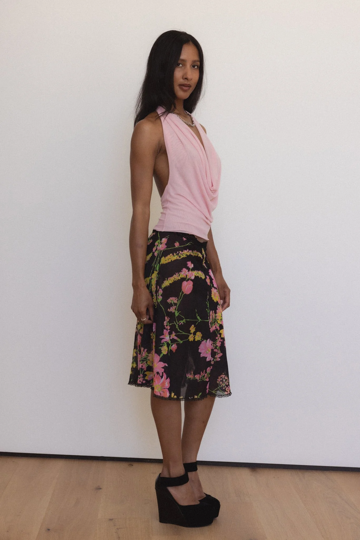 Psyche Top in Pink Mesh - Image 2