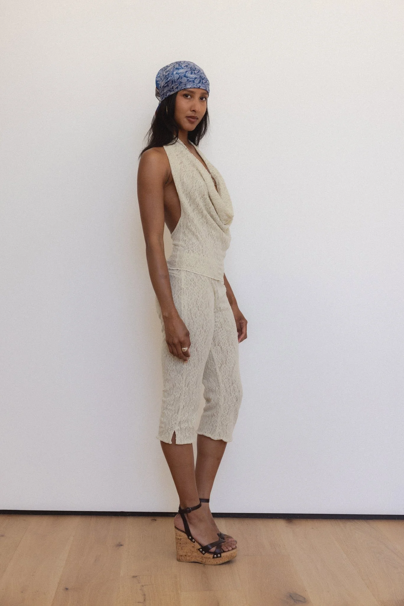Psyche Top in Sandstone Lace - Image 3