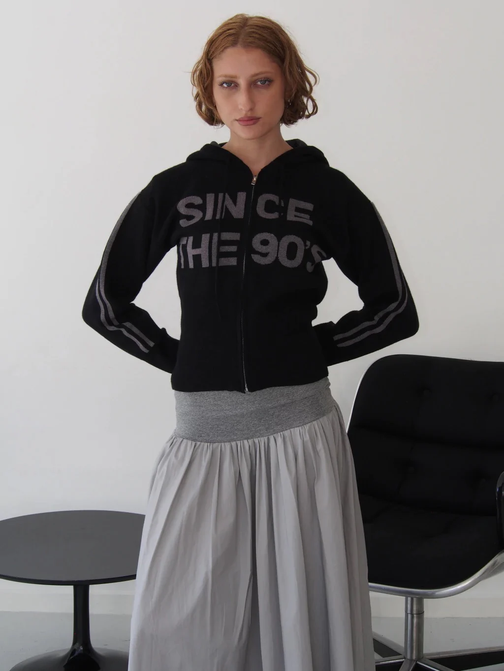 SWEATER SINCE THE 90'S - BLACK WITH GREY LETTERS - Image 4