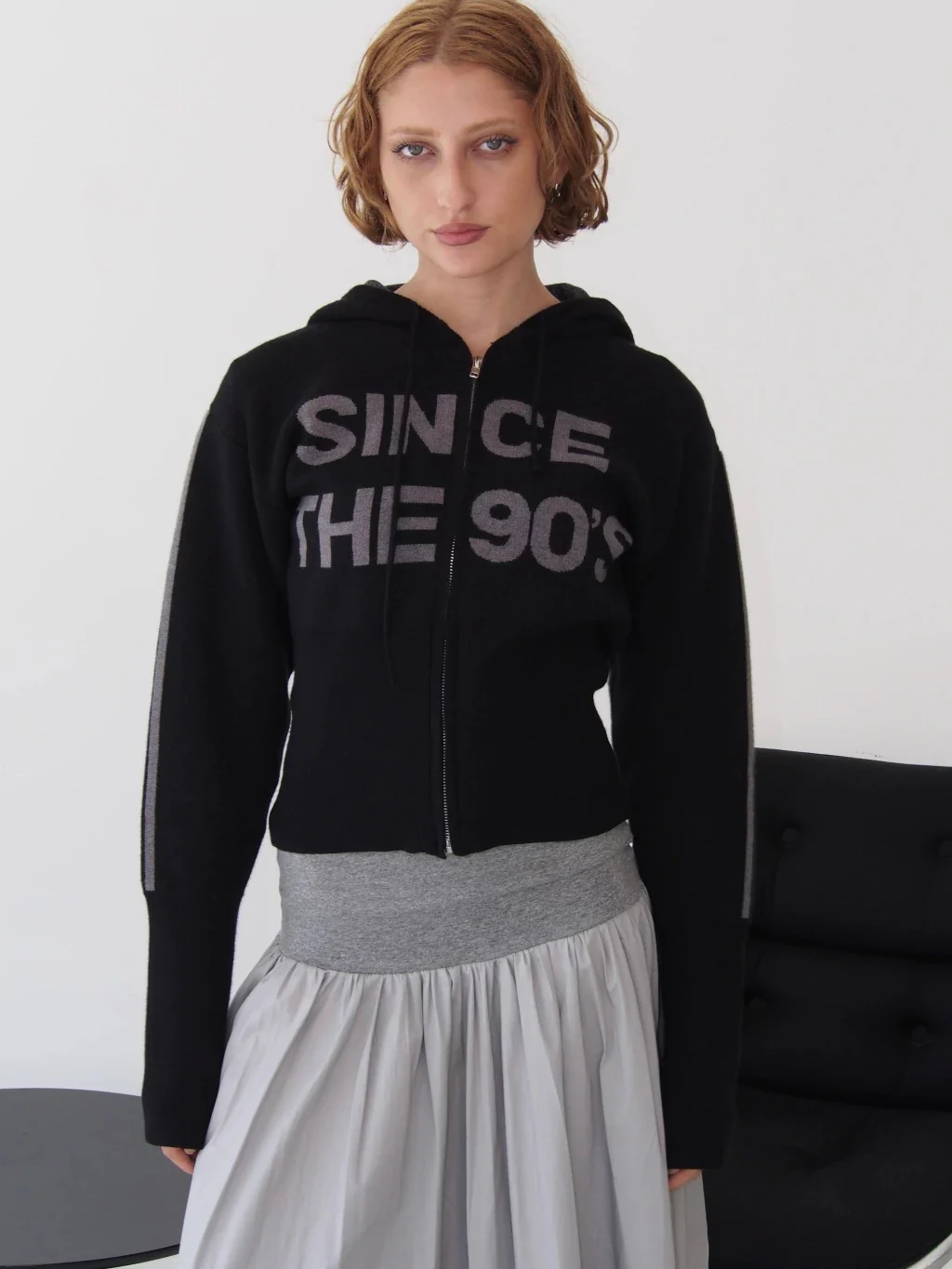 SWEATER SINCE THE 90'S - BLACK WITH GREY LETTERS - Image 7