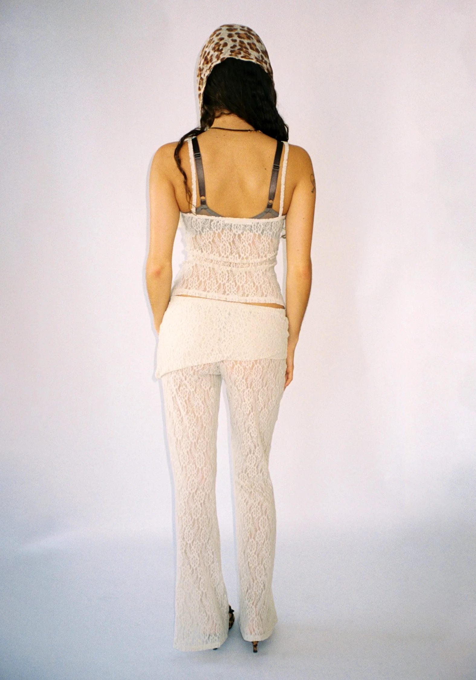 Thalia Pants in Sandstone Lace - Image 3