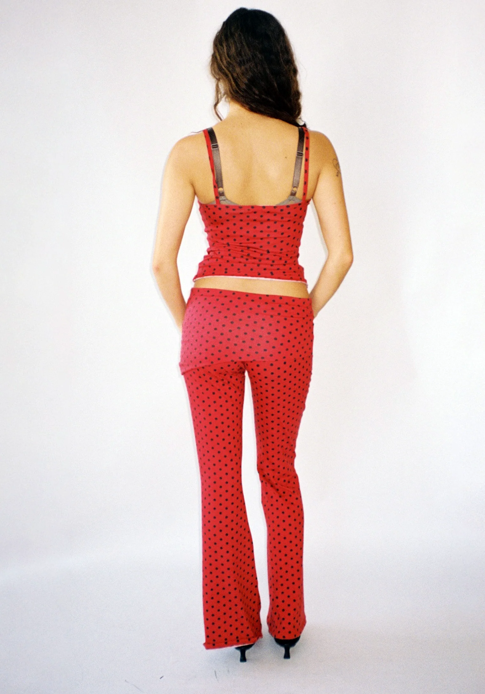 Thalia Pants in Red Polka Dot - Image 3