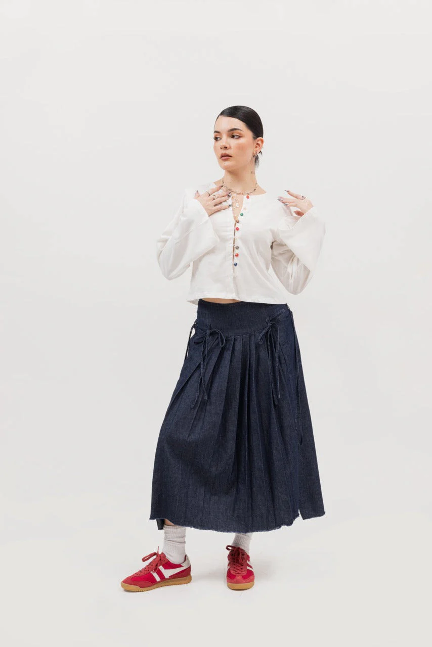 The Mia Skirt- Blue - Image 2
