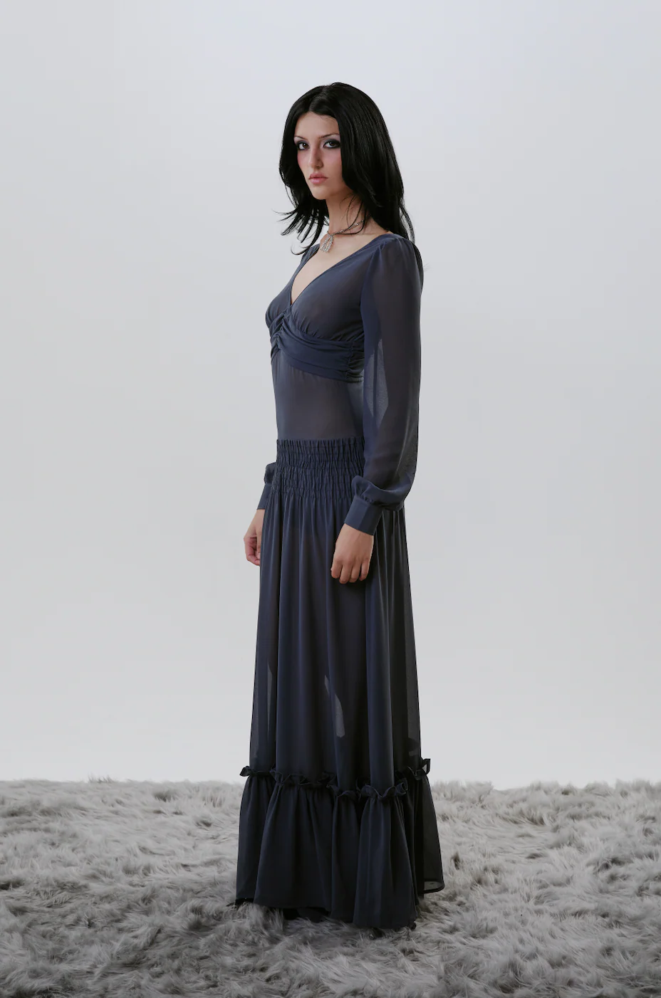 Vault Dress in Obsidian Blue - Image 3