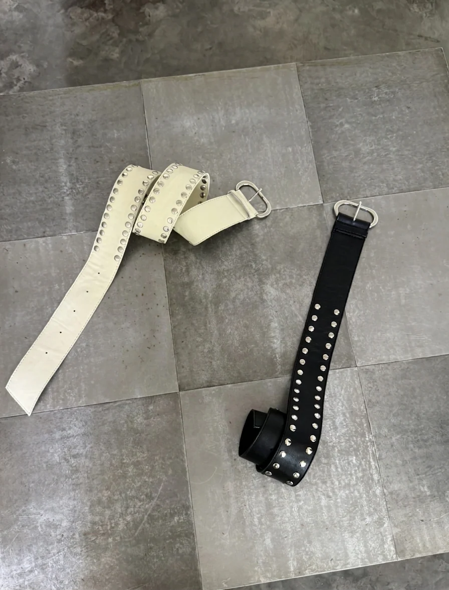 Wide Studded Belt