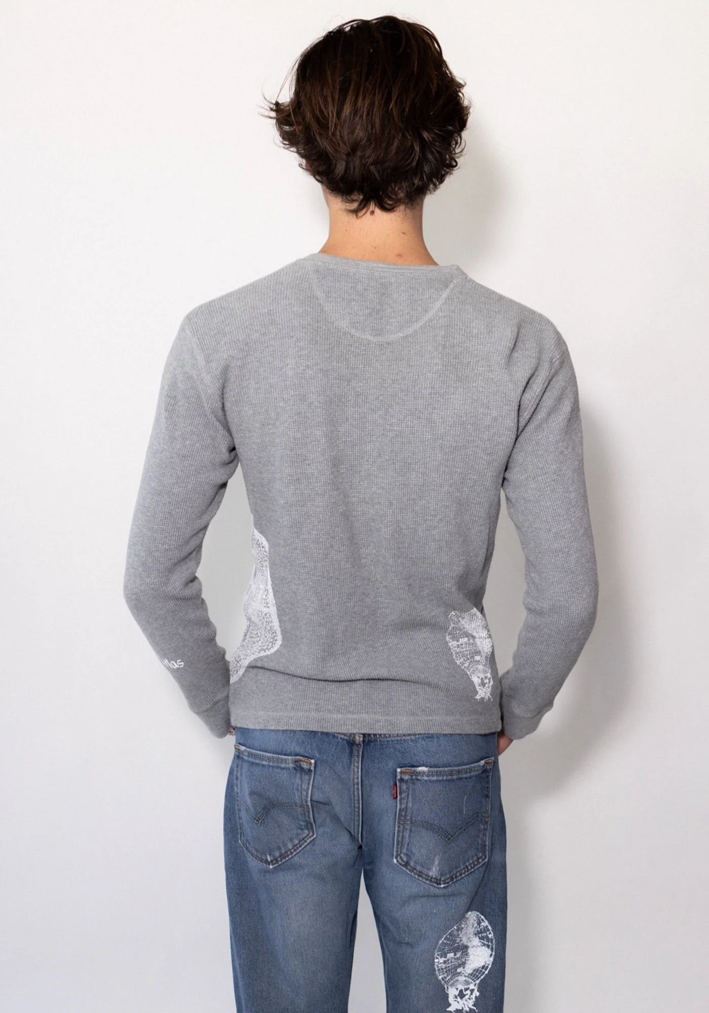 York Gray Waffle Knit - Image 4